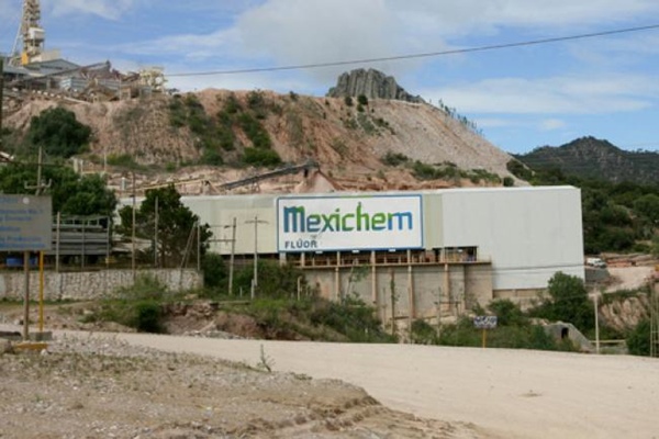 Mexichem lidera exportaciones de fluorita