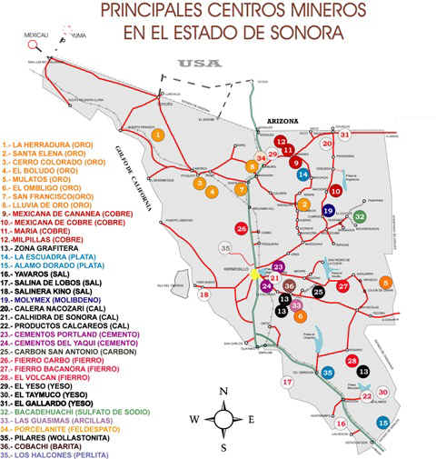 Sonora, el Estado con más minas 