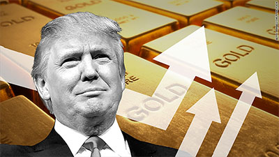 Declaraciones de Trump impulsan al oro a niveles más altos